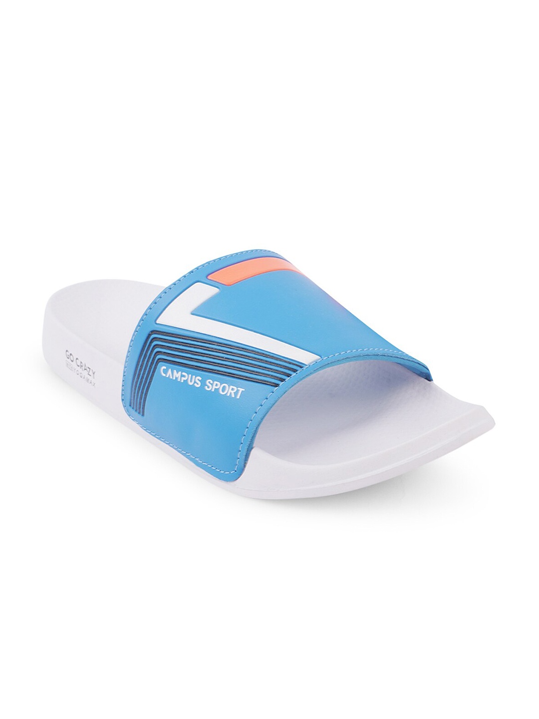 

Campus Men Printed Sliders, White