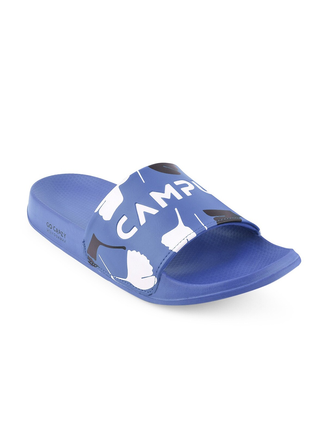 

Campus Men Printed Sliders, Blue