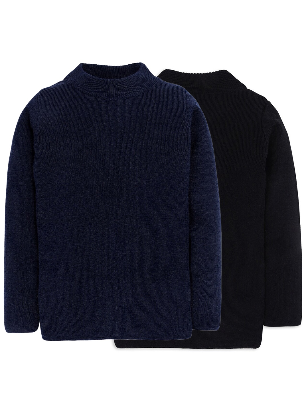 

RVK Pack of 2 Unisex Kids Beige & Navy Blue Pullover