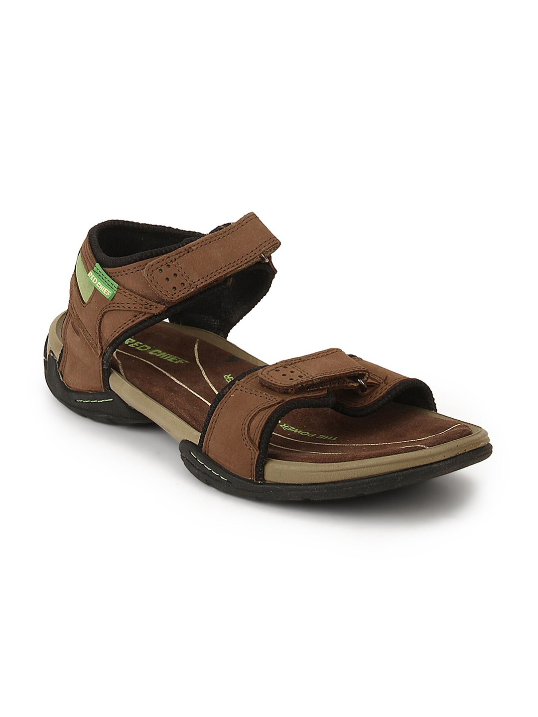 

Red Chief Men Brown Solid Sports Sandal
