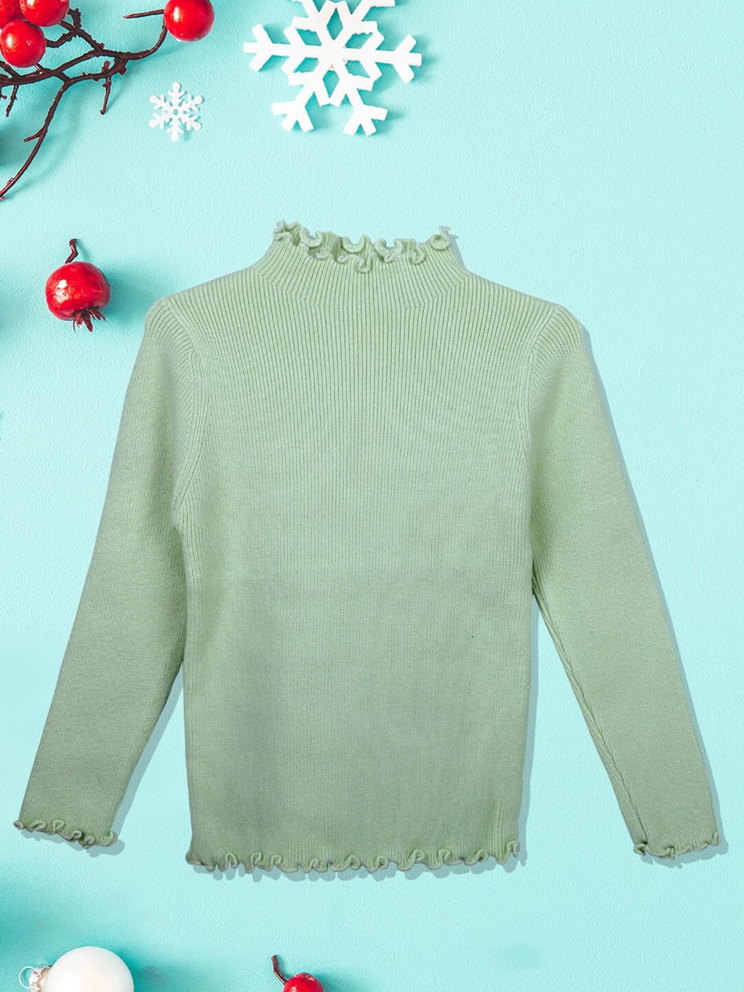 

Baby Moo Unisex Kids Green Pullover