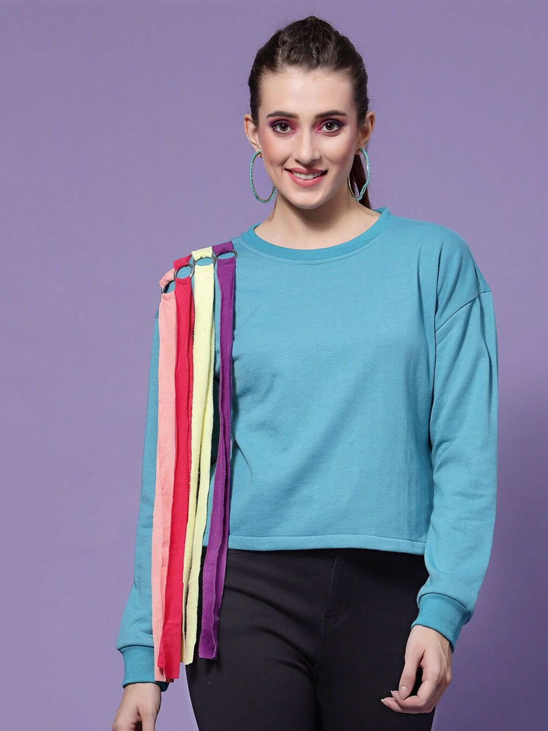 

Athena Women Strings Attached Sweatshirt, Na