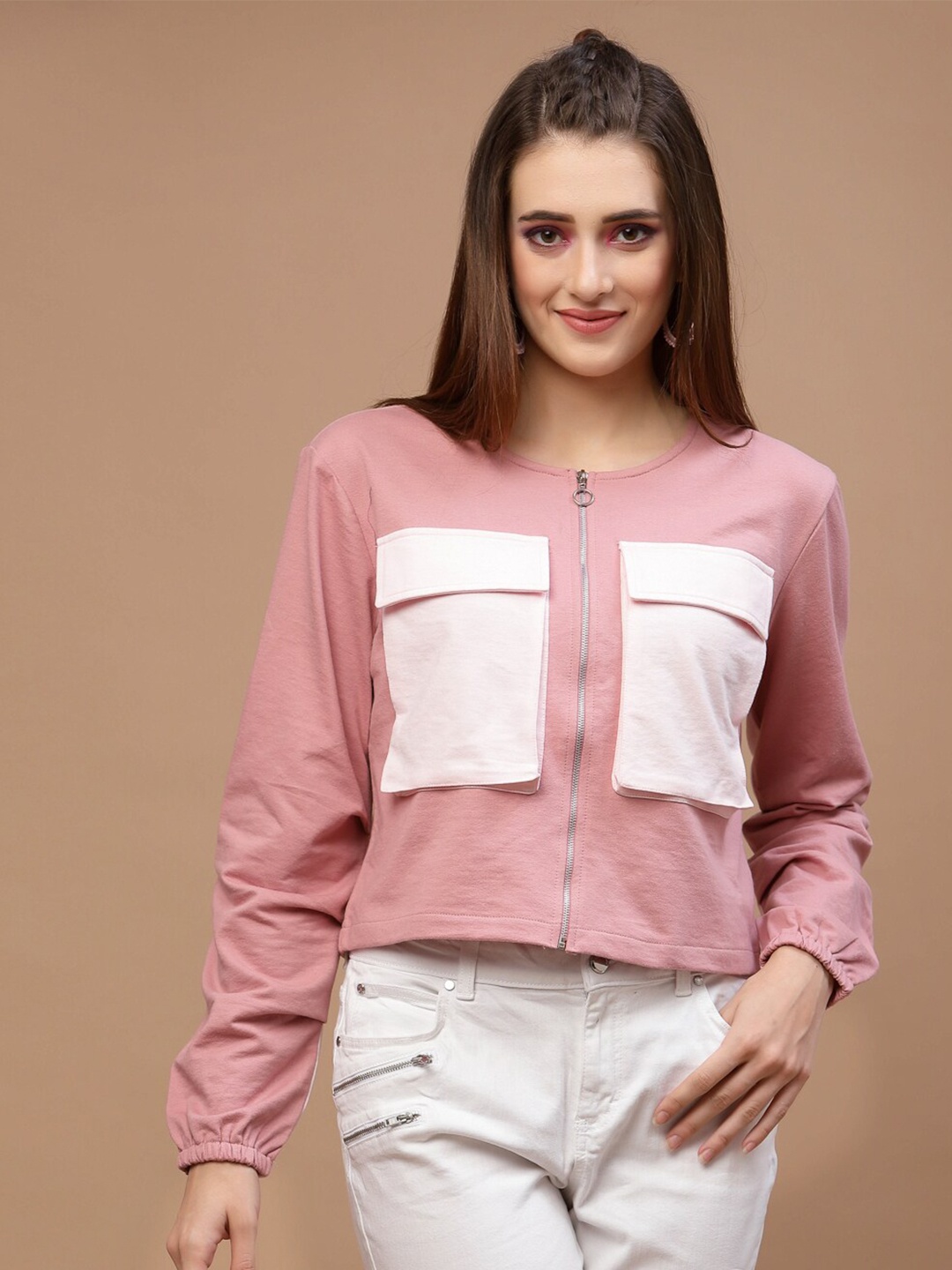 

Athena Women Cotton Sweatshirt, Pink