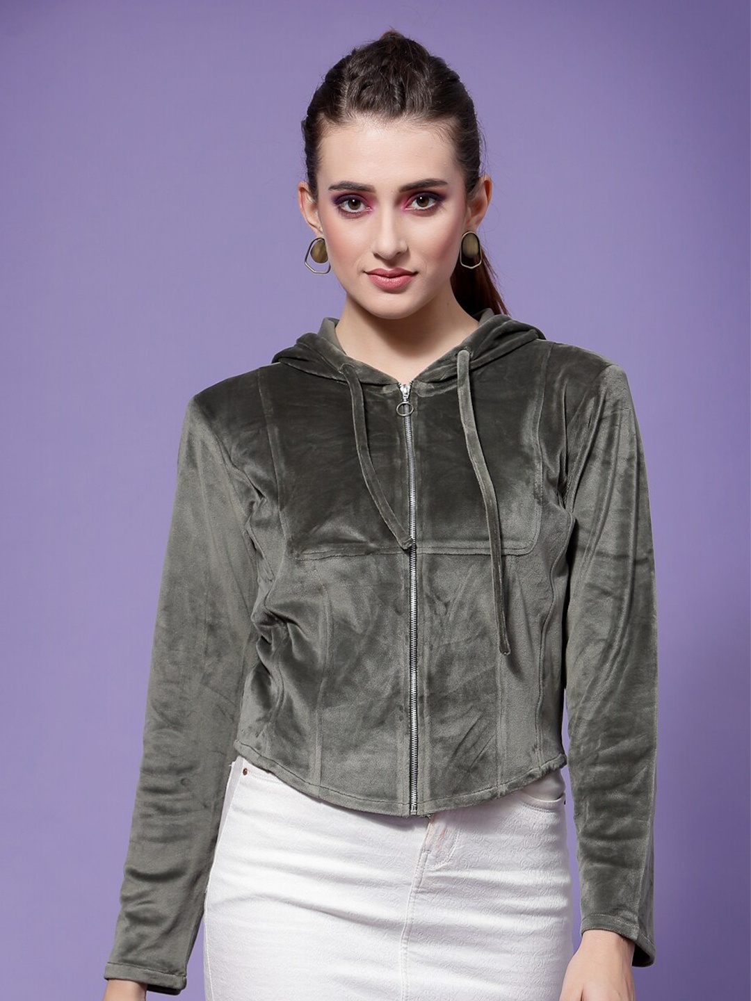 

Athena Women Hooded Sweatshirt, Grey
