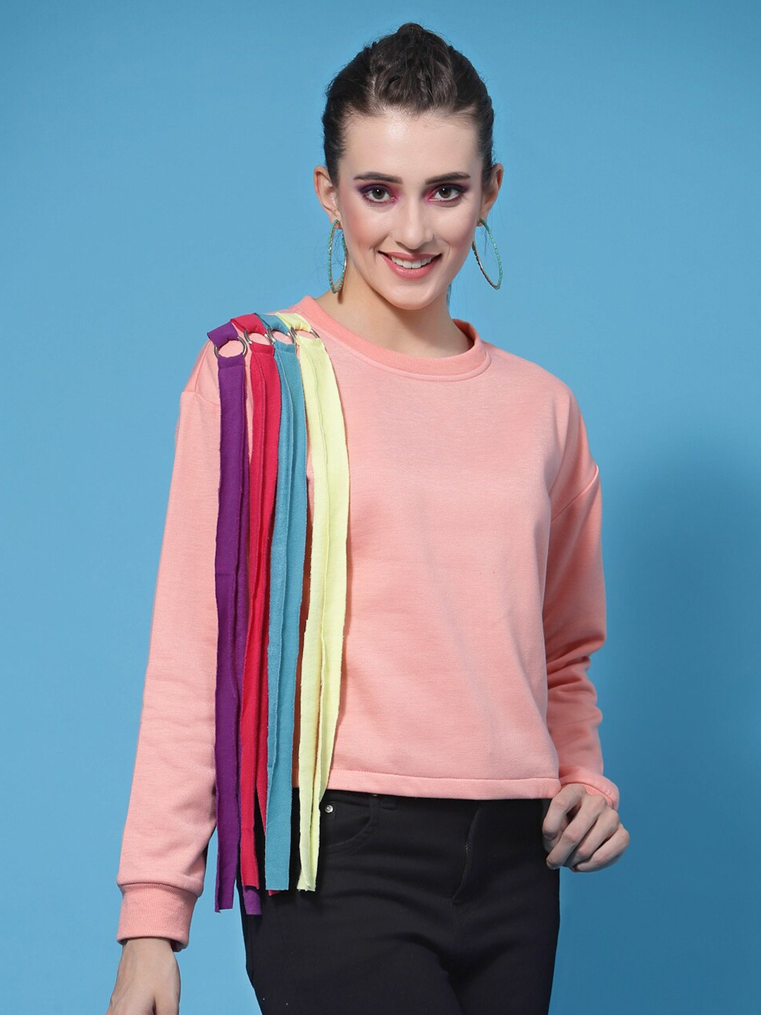 

Athena Women Strings Attached Sweatshirt, Na