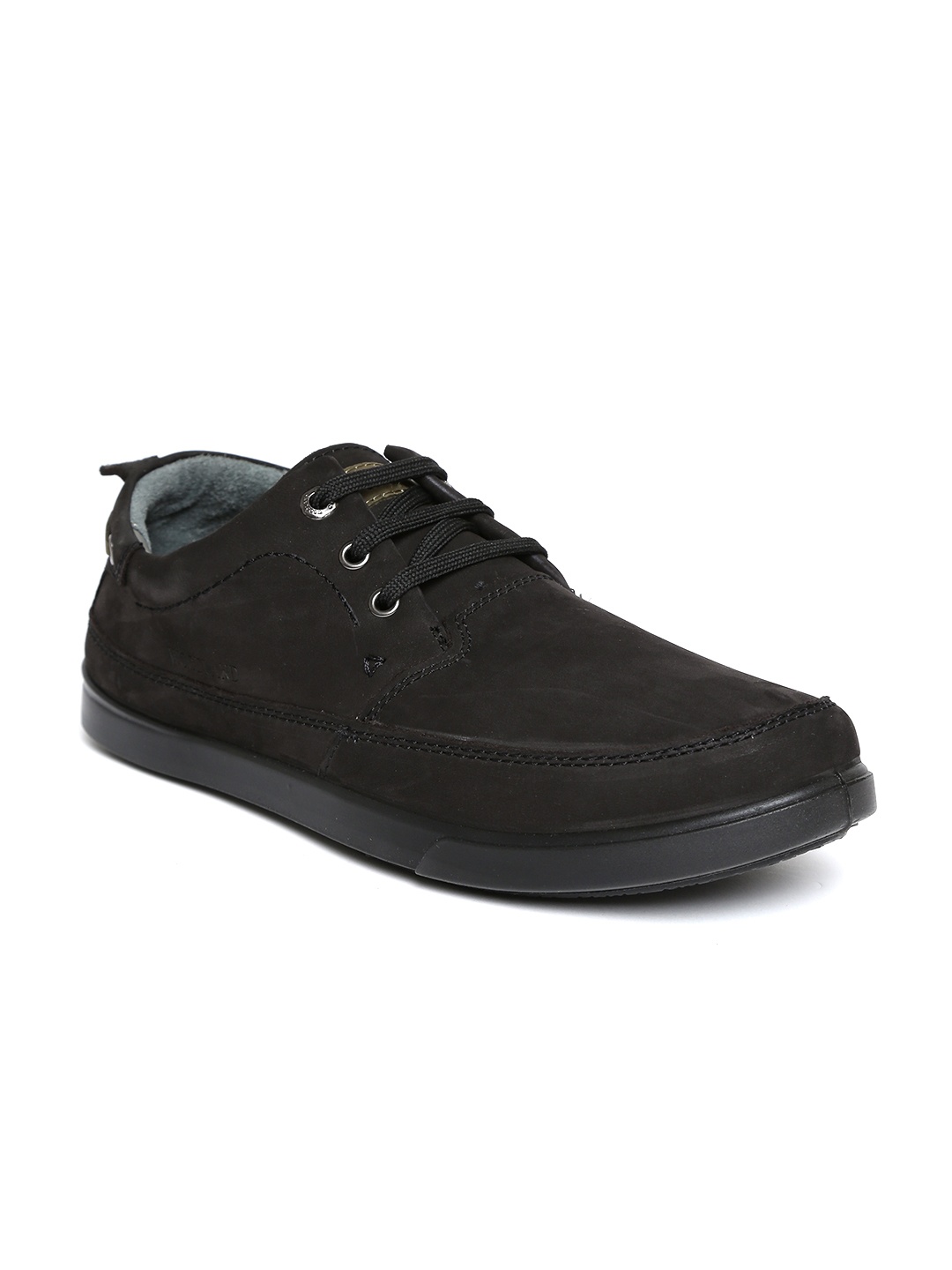 

Woodland ProPlanet Men Black Nubuck Leather Sneakers