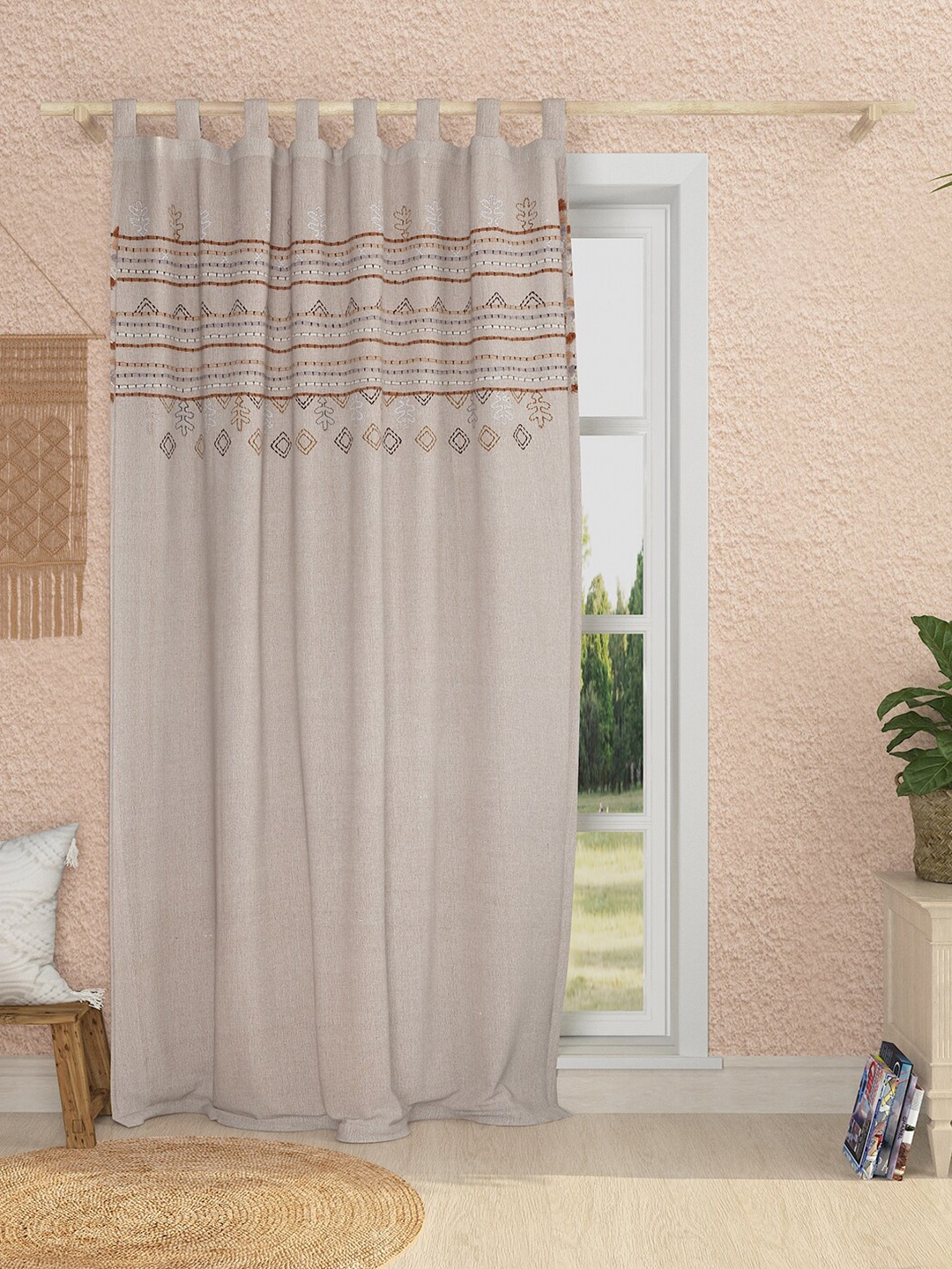 

Sangria Unisex Curtains and Sheers, Peach