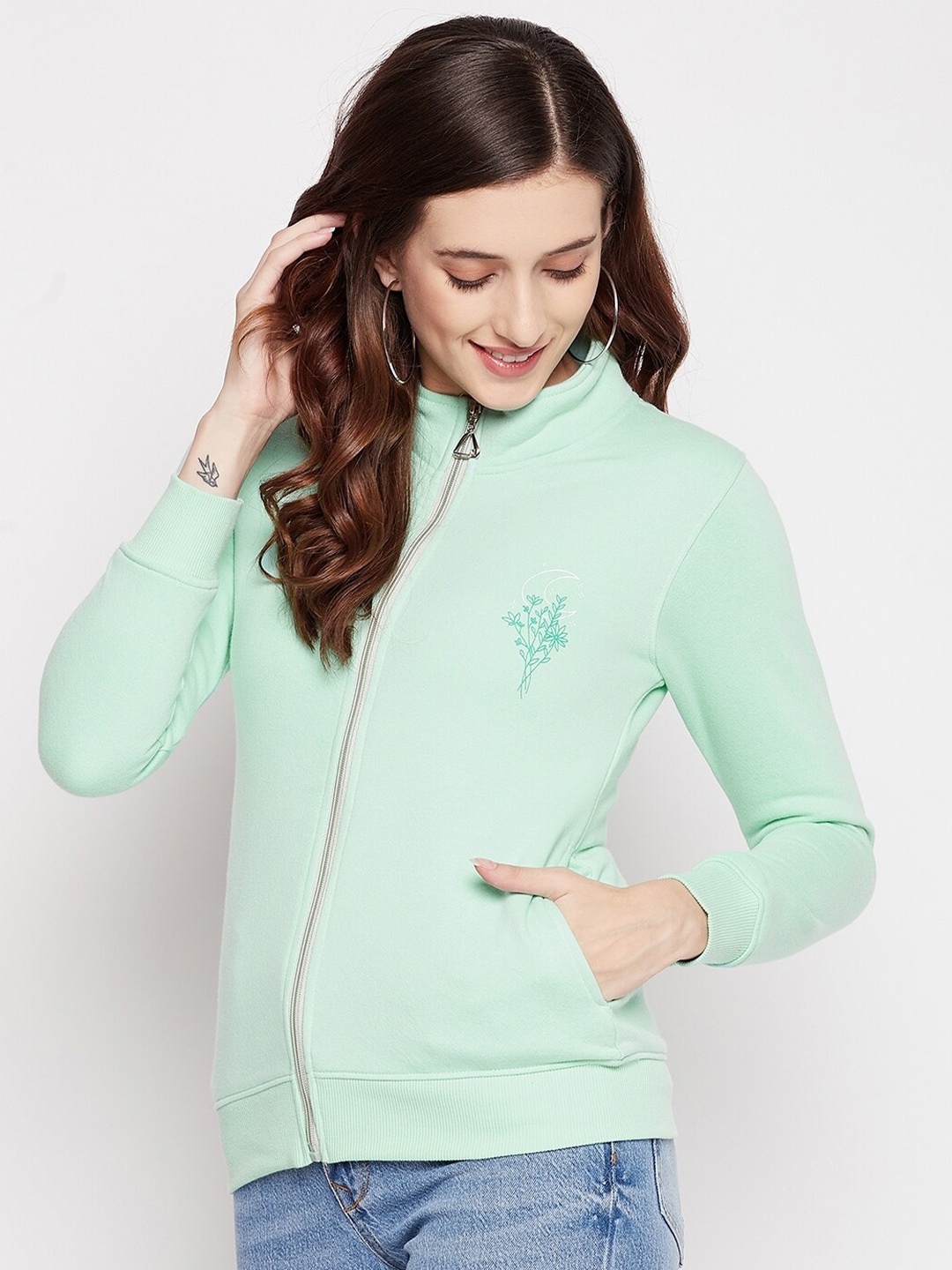 

Duke Women Solid Sweatshirt, Green