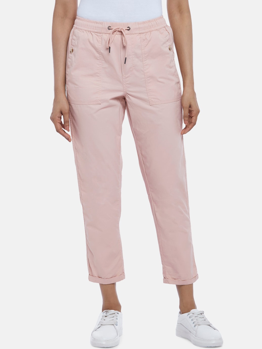 

Honey by Pantaloons Women Pink Solid Trouser