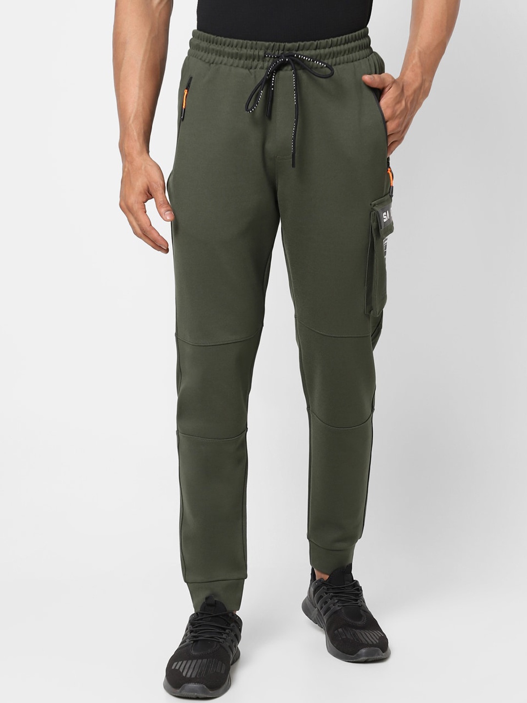 

Street Armor by Pantaloons Men Joggers Trousers, Olive
