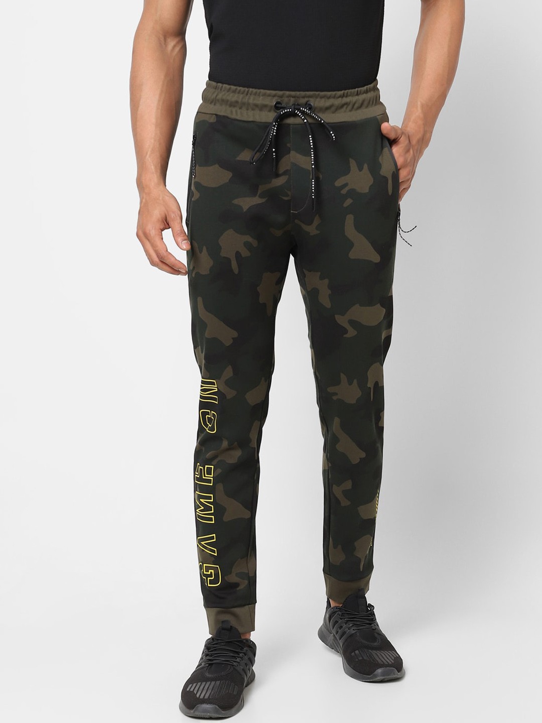 

Street Armor by Pantaloons Men Camouflage Printed Trousers, Olive