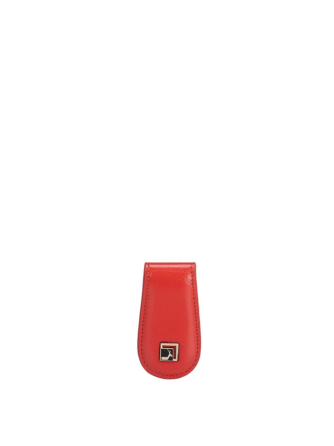 

Da Milano Men Leather Money Clip, Red