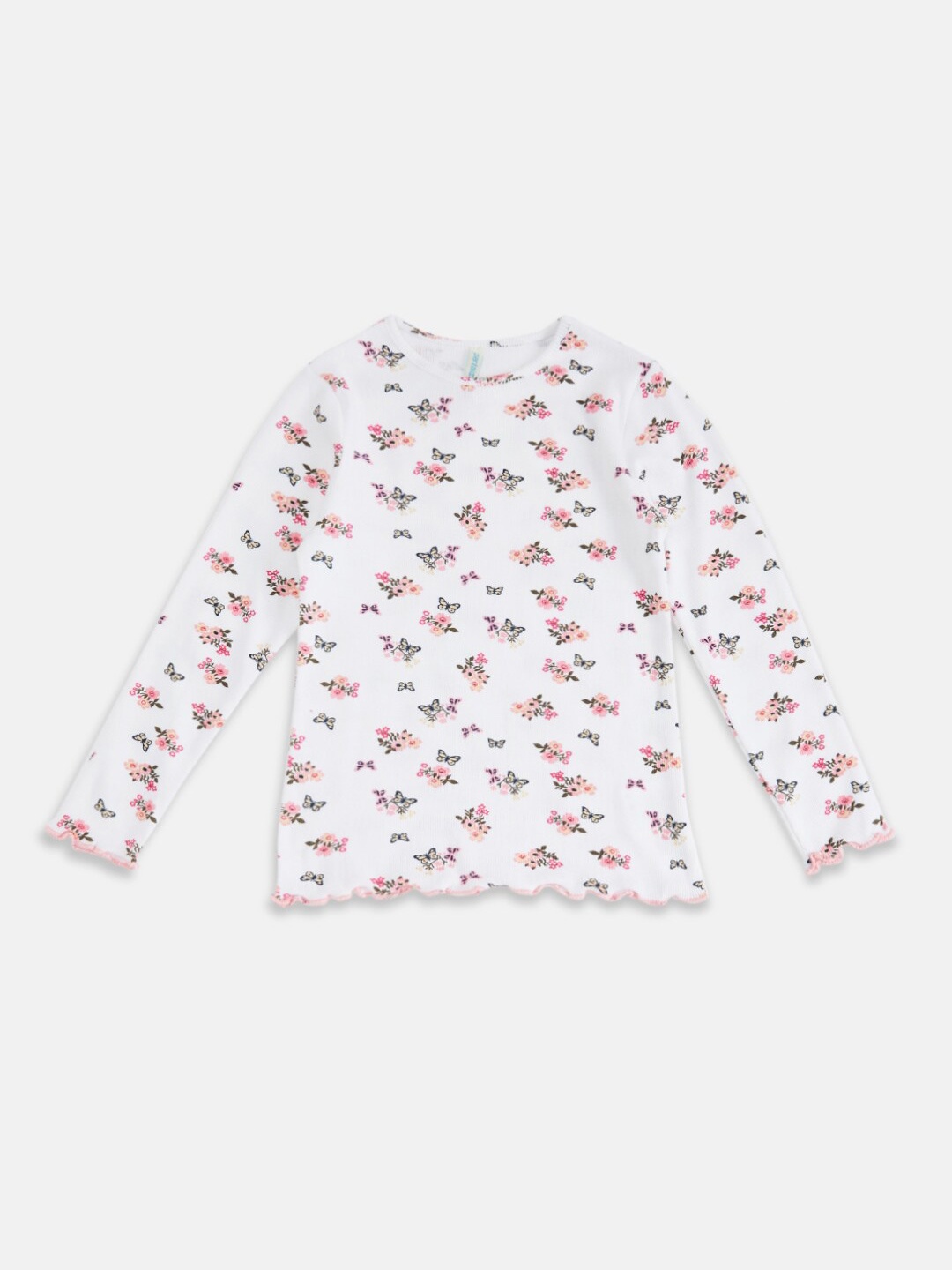 

Pantaloons Junior Girls White Floral Printed T-shirt