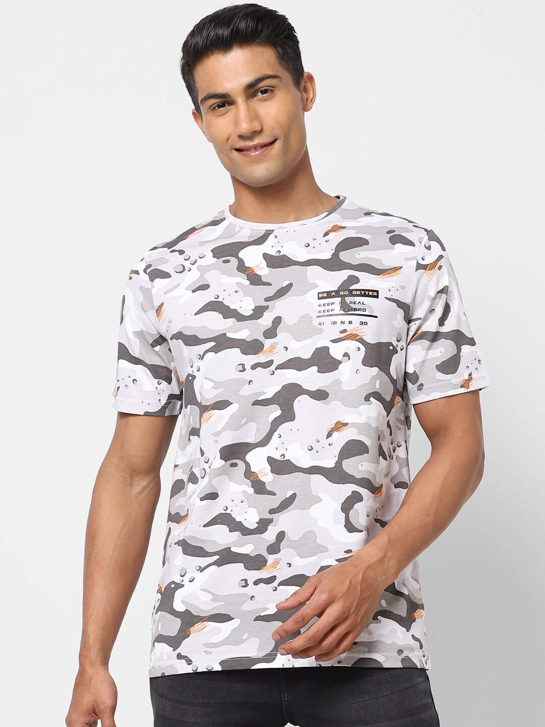 

Street Armor by Pantaloons Men White Printed T-shirt, Multi