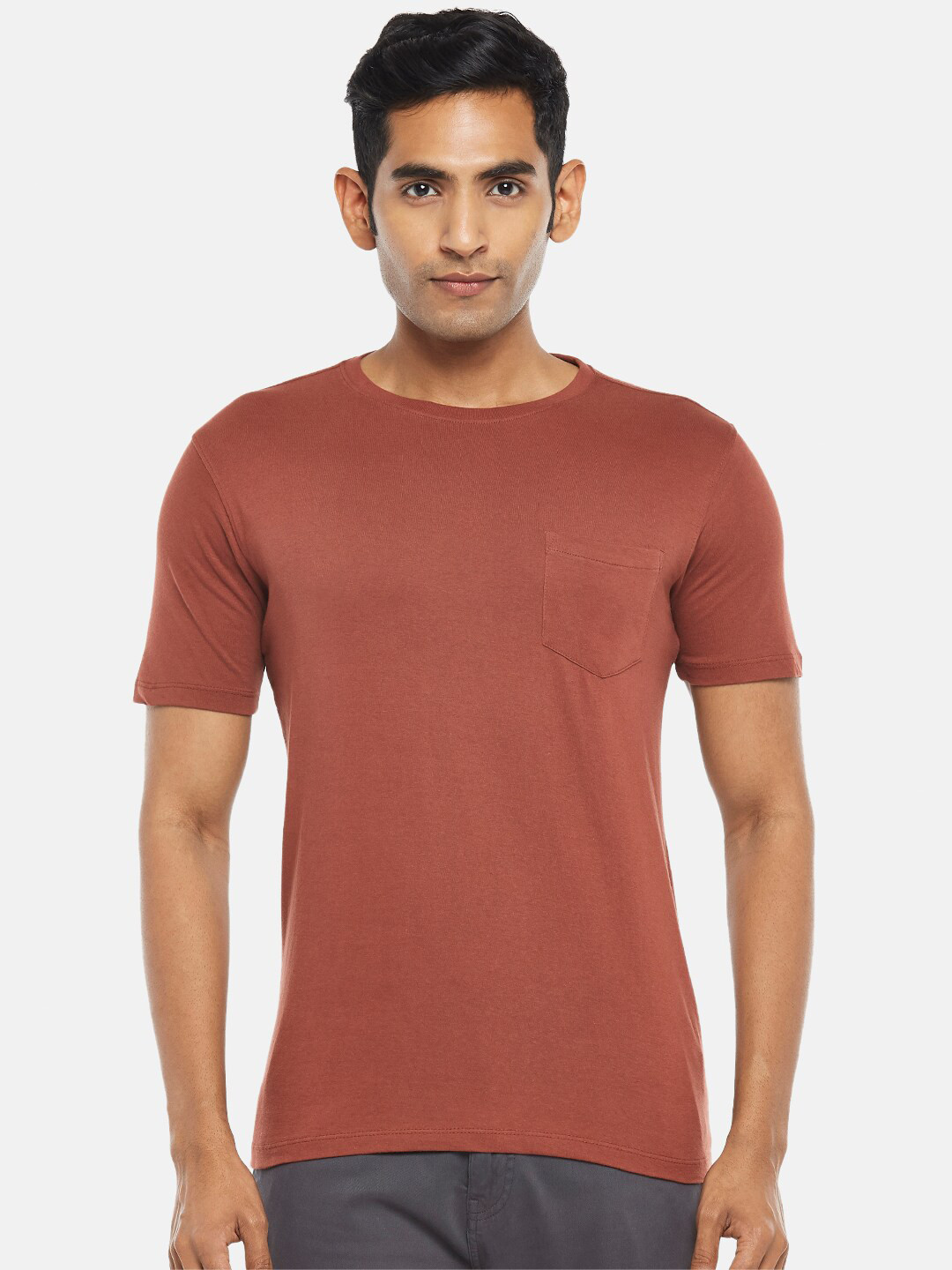 

Urban Ranger by pantaloons Men Brown T-shirt