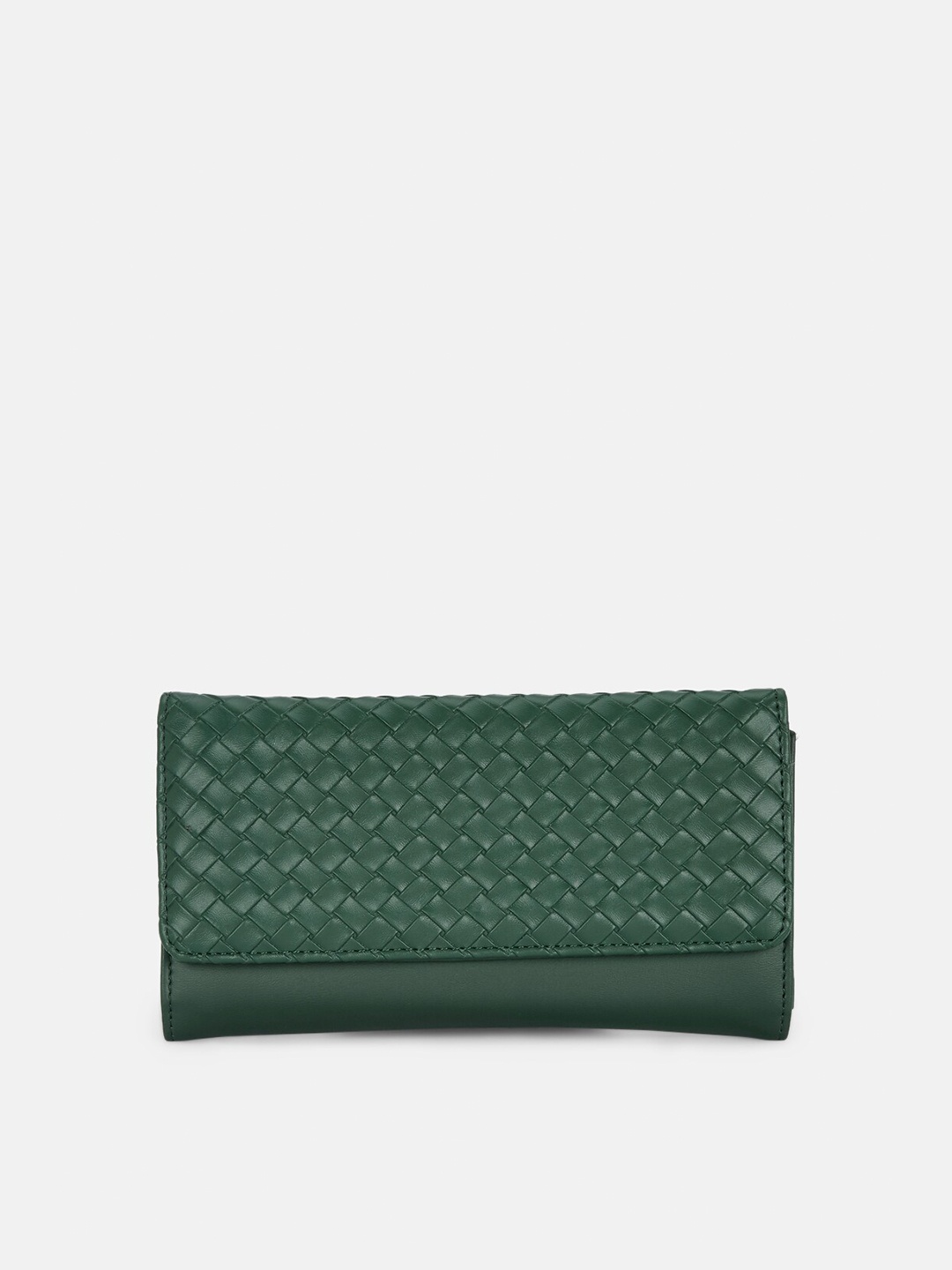 

Forever Glam by Pantaloons Women Textured PU Envelope, Green