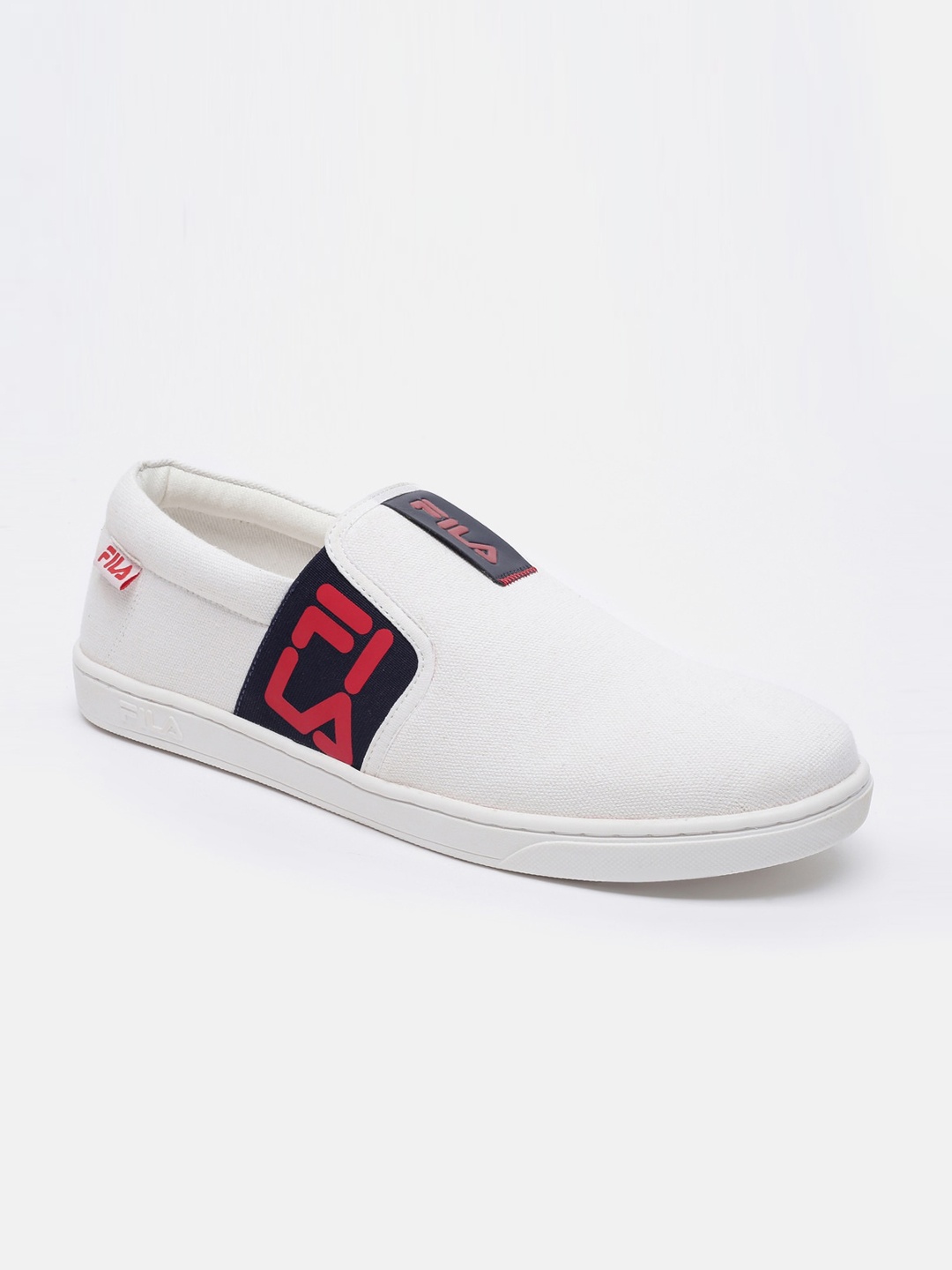 

FILA Men Printed PU Slip-On Sneakers, White