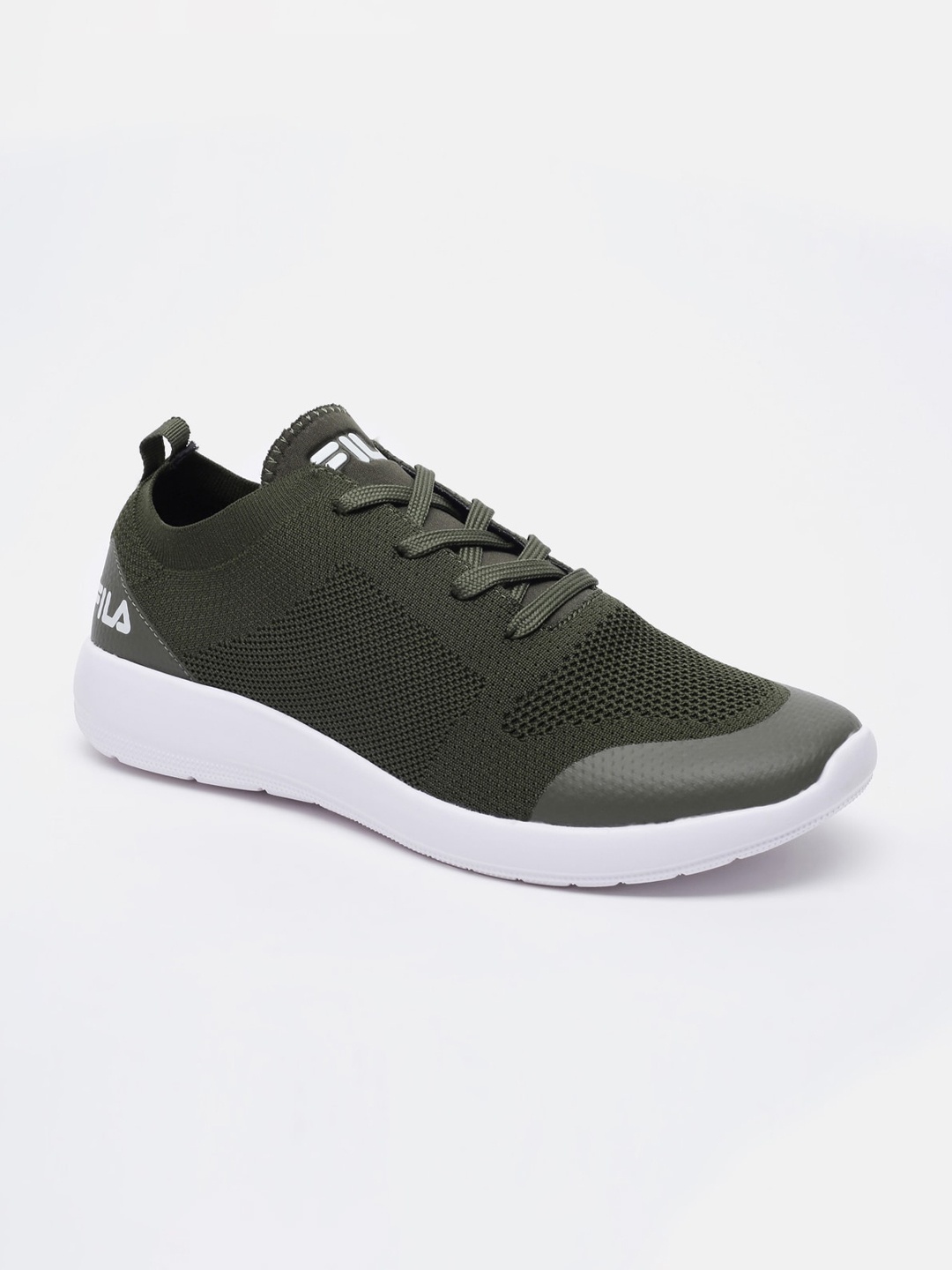 

FILA Men Perforations PU Sneakers, Green