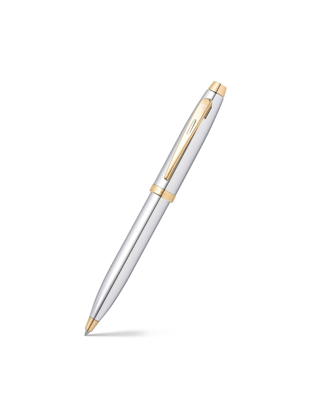 

Sheaffer Chrome with Gold Toned Trim E9340 Gift100 Ballpoint Pen, Steel