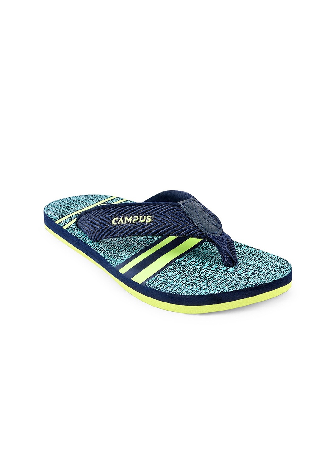 

Campus Men Printed Thong Flip-Flops, Blue