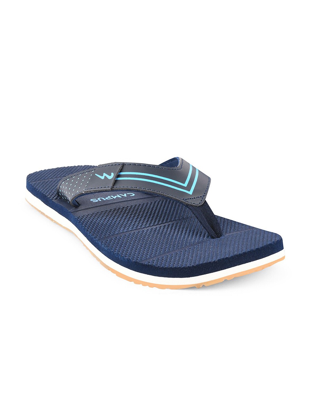 

Campus Men Printed Thong Flip-Flops, Blue