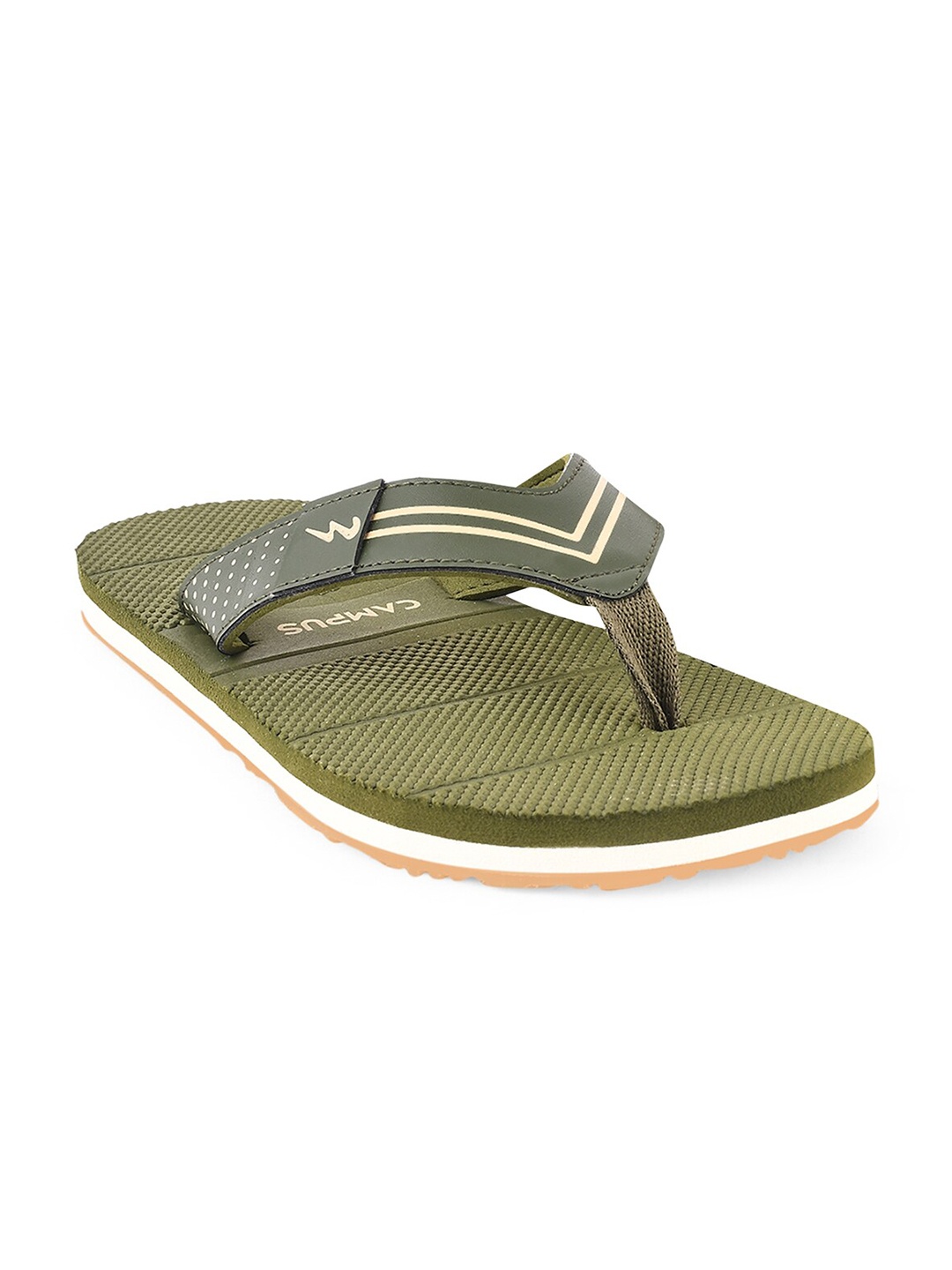 

Campus Men Thong Flip-Flops, Olive