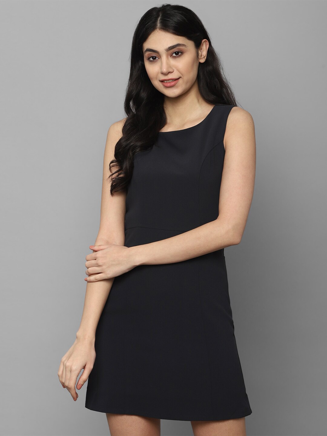 

Allen Solly Woman Black A-Line Dress