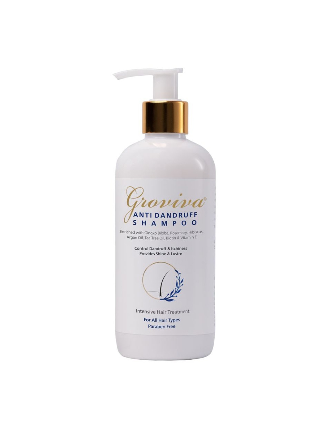 

Groviva Anti-Dandruff Paraben Free Shampoo 300ml, Transparent
