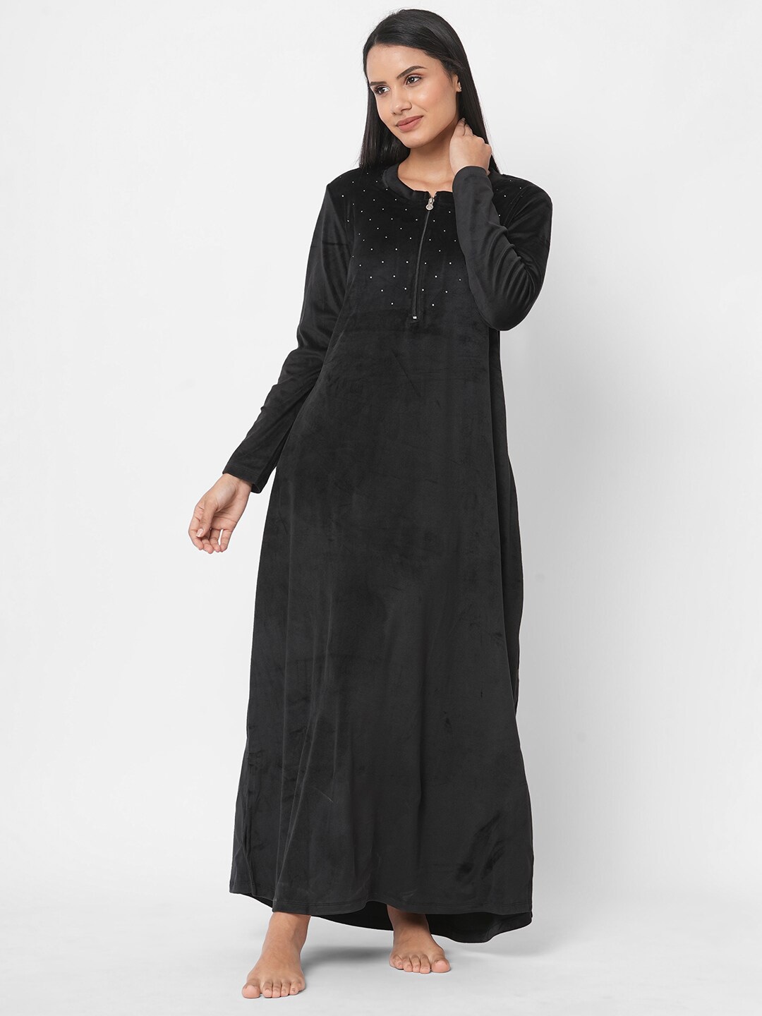 

Sweet Dreams Black Maxi Nightdress