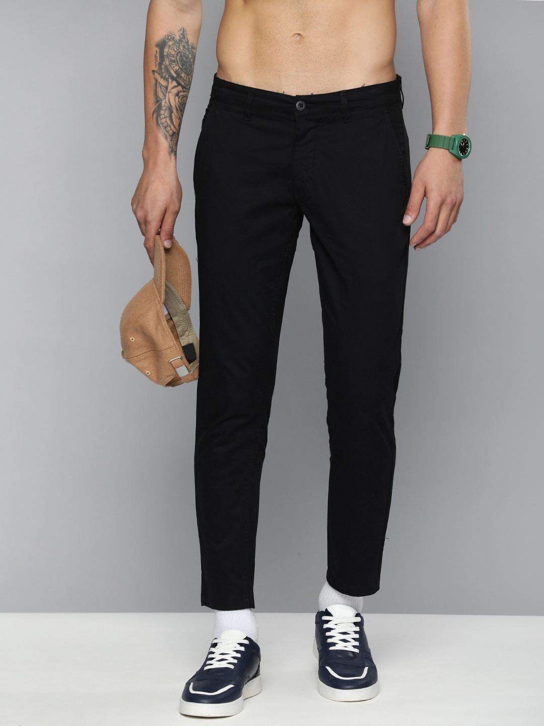 

Flying Machine Men Slim Fit Chinos, Black