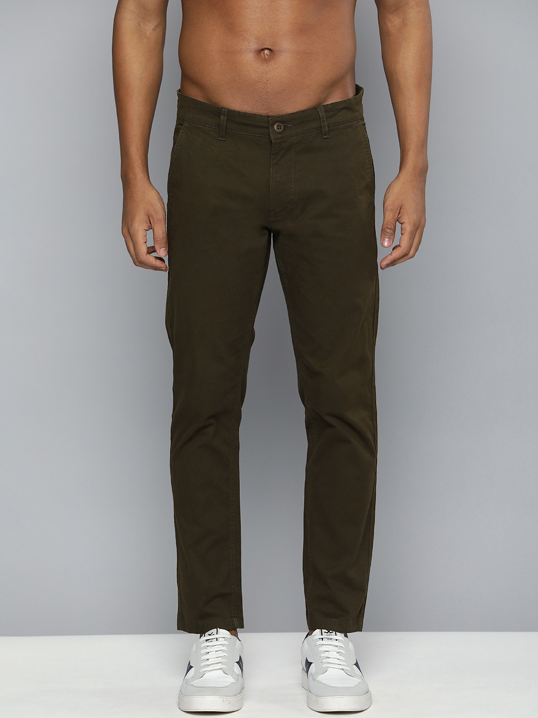 

Flying Machine Men Slim Fit Chinos, Coffee brown