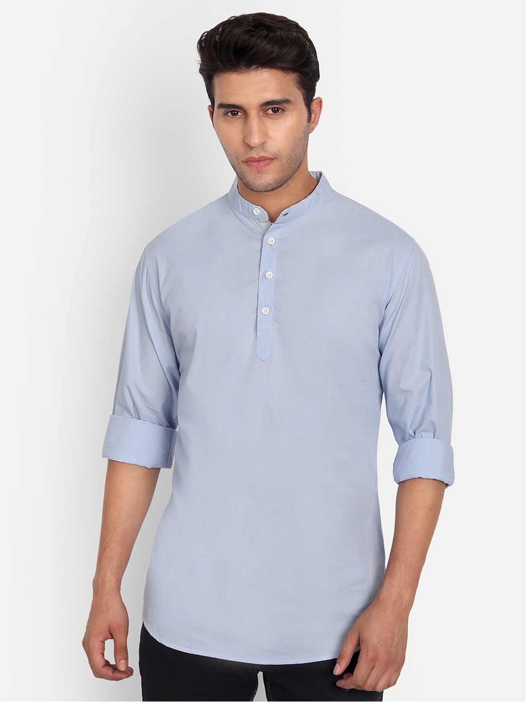 

DEZANO Men Solid Comfort Casual Shirt, Blue