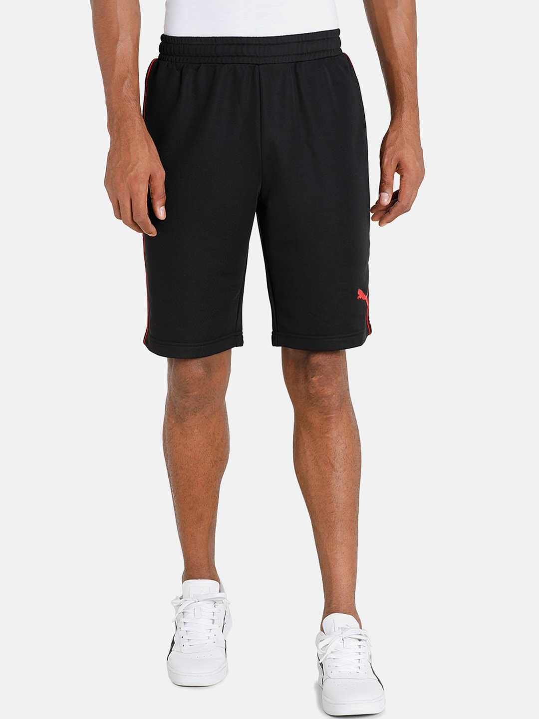 

Puma Men Black Solid Cricket Sports Shorts