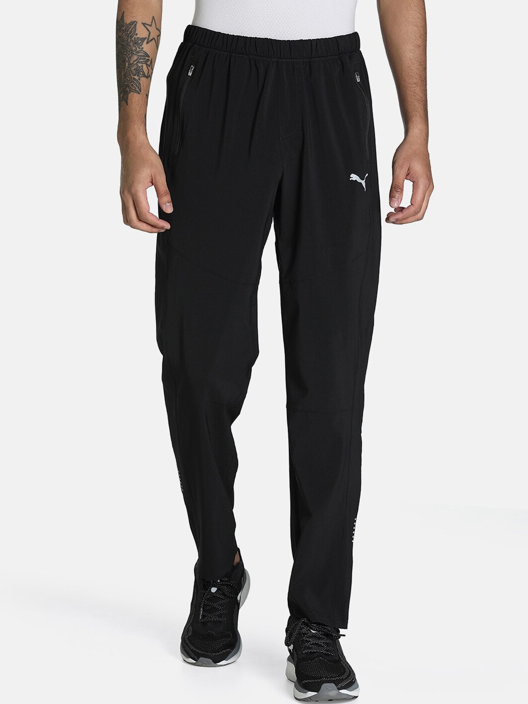 

Puma Men Black Tapered Woven Regular Fit Track Pants