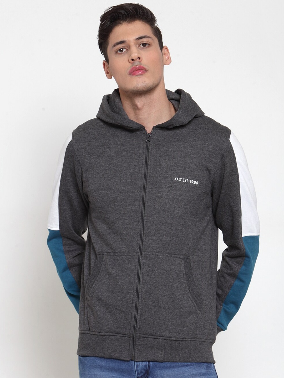 

Kalt Men Fleece Sweatshirt, Grey