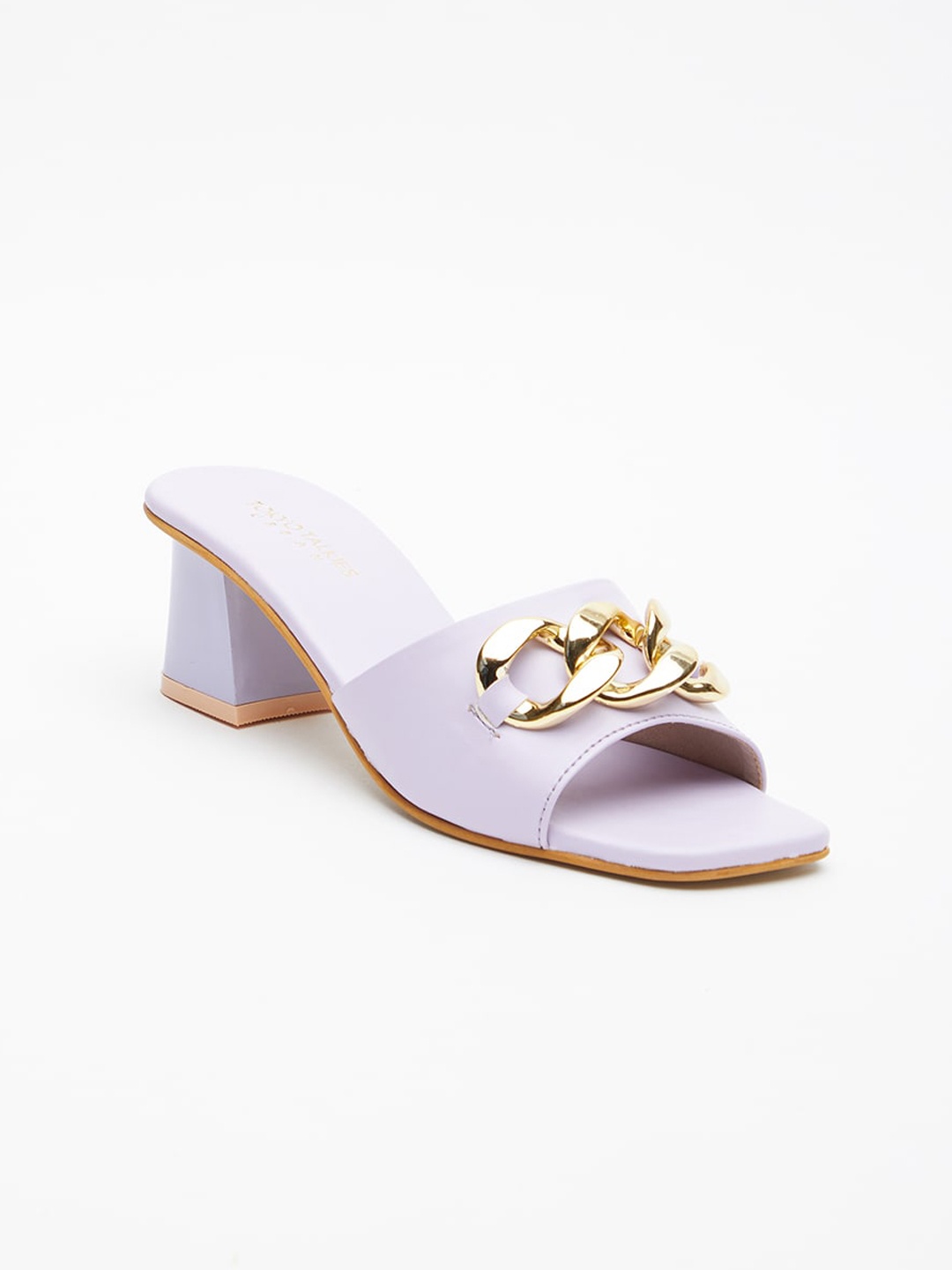 

Tokyo Talkies Women Purple Block Sandals