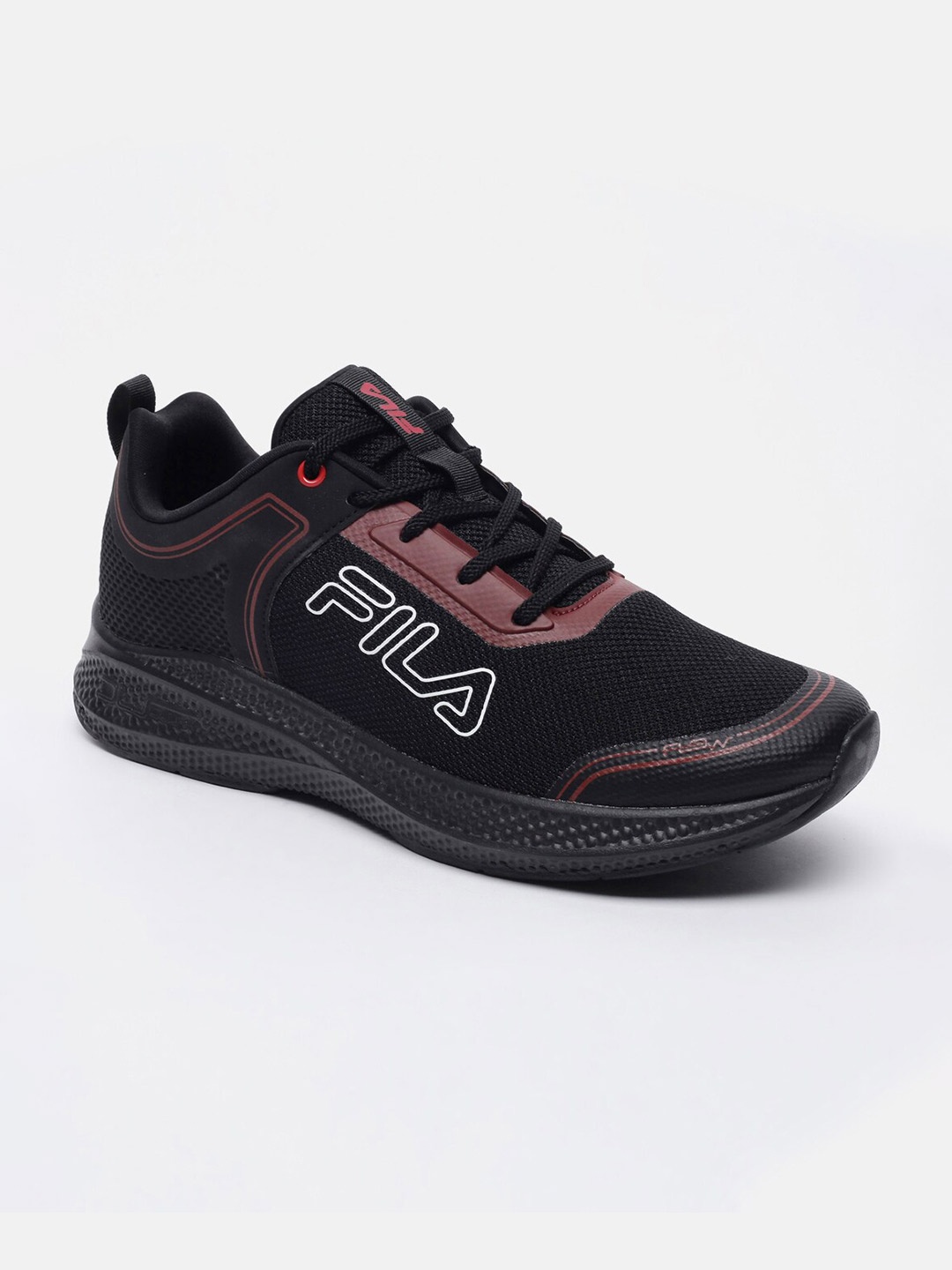 

FILA Men Black Running Non-Marking Shoes