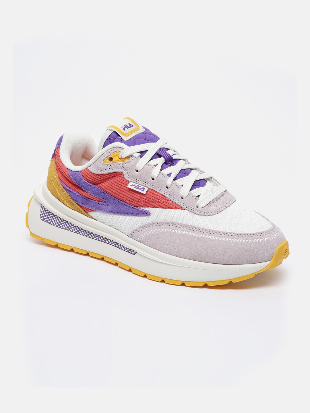 

FILA Women White Running Non-Marking Renno Corduroy Shoes