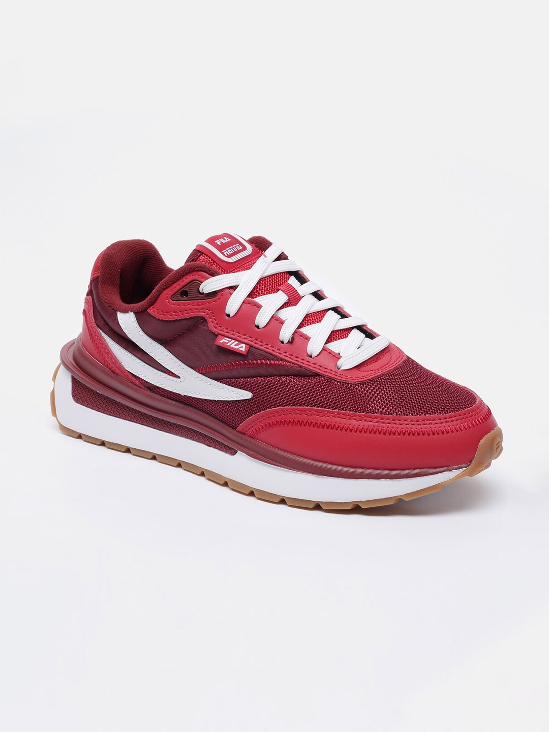 

FILA Women Woven Design Renno Sneakers, Red