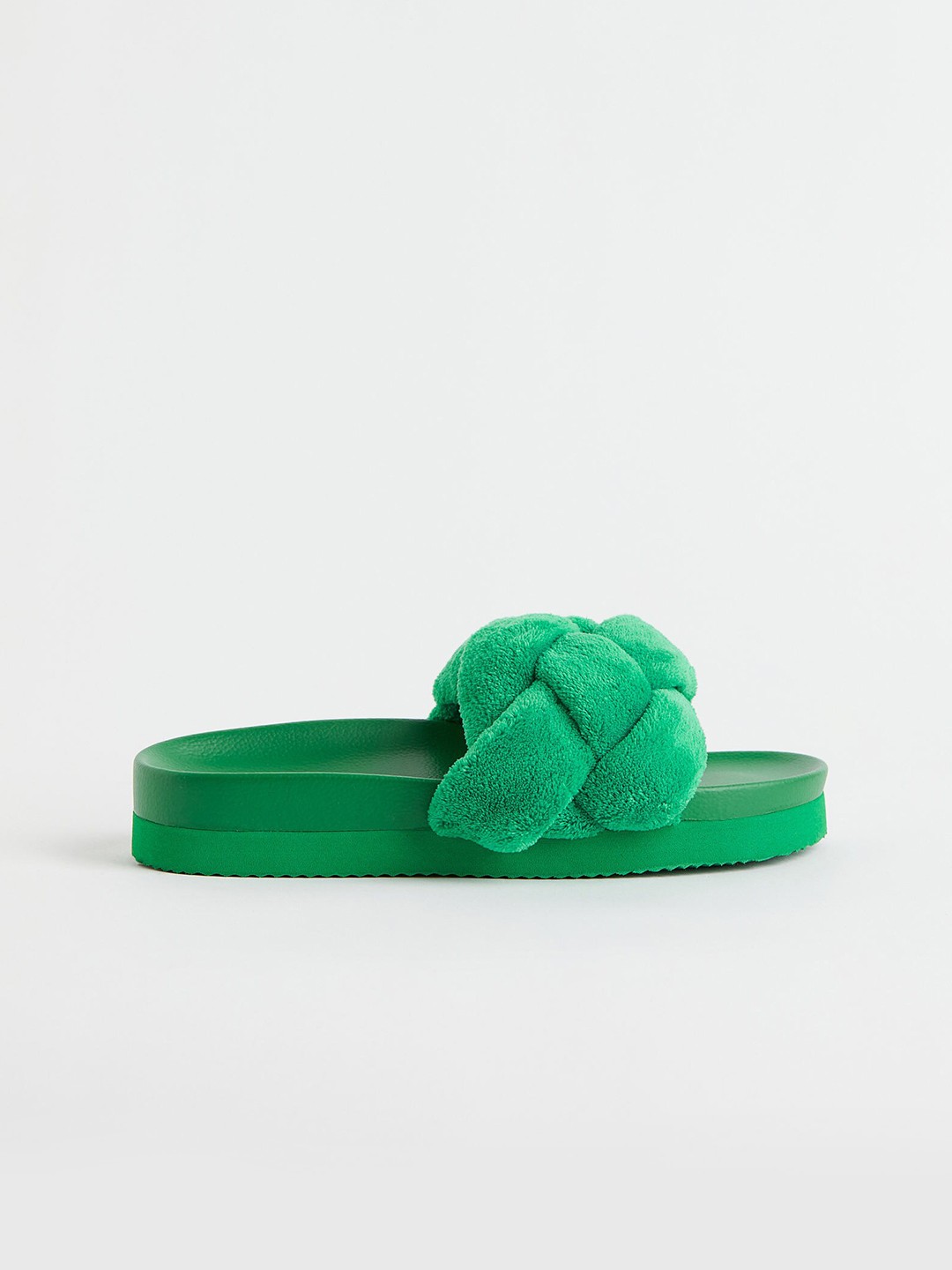 

H&M Woman Green Braided slides