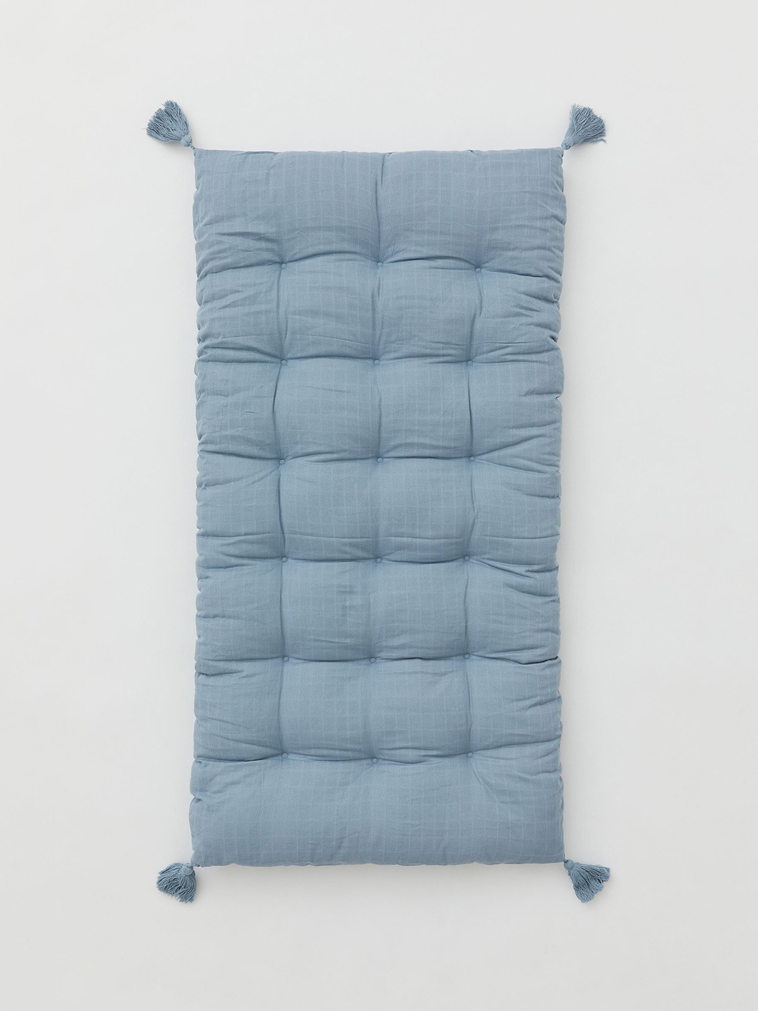 

H&M Blue Cotton Muslin Seat Cushion