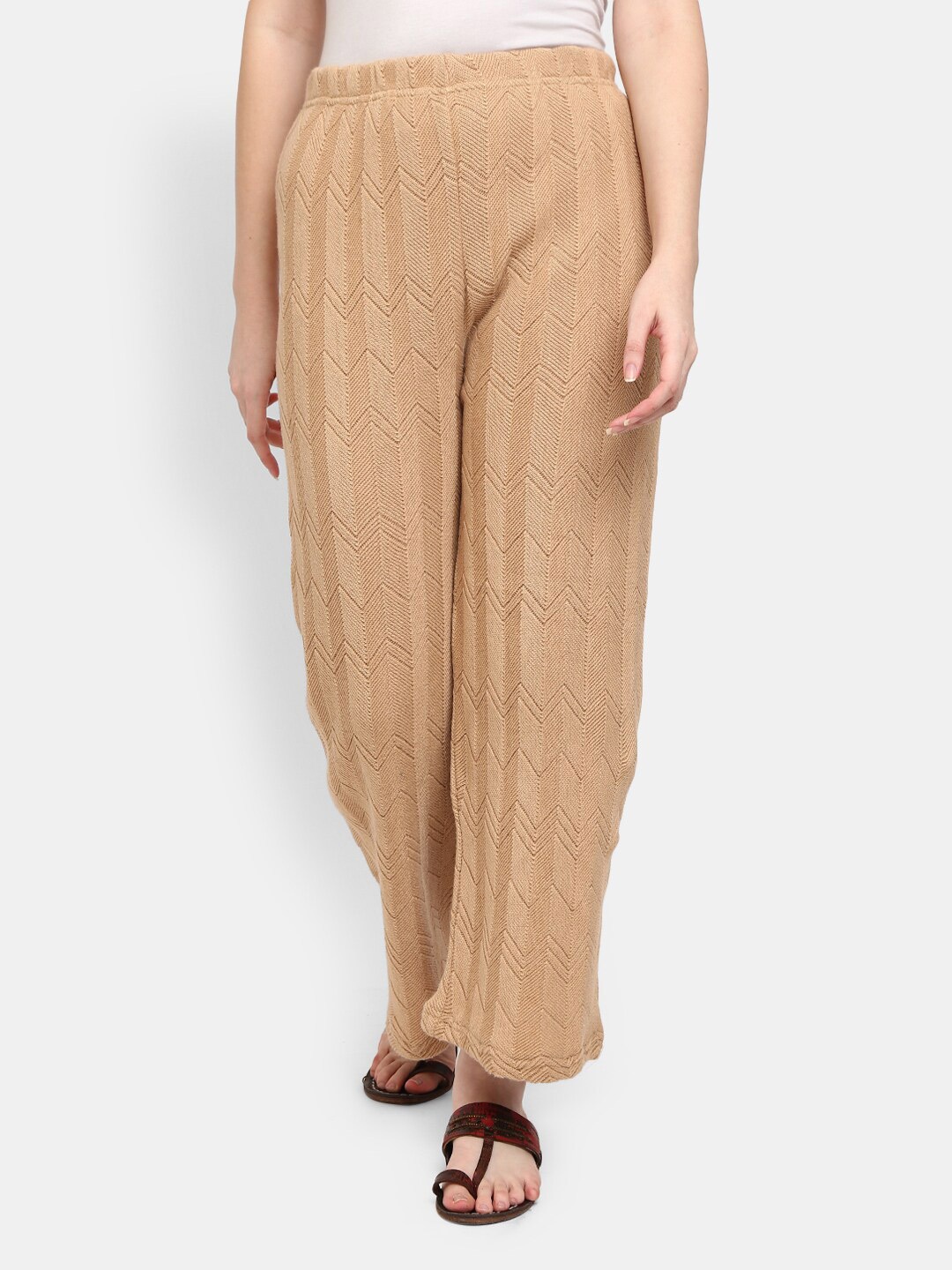 

V-Mart Women Beige Palazzos