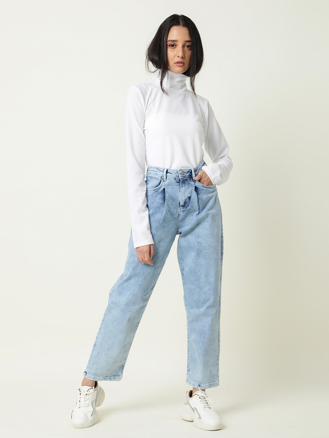 

RAREISM Women Blue High-Rise Stretchable Jeans