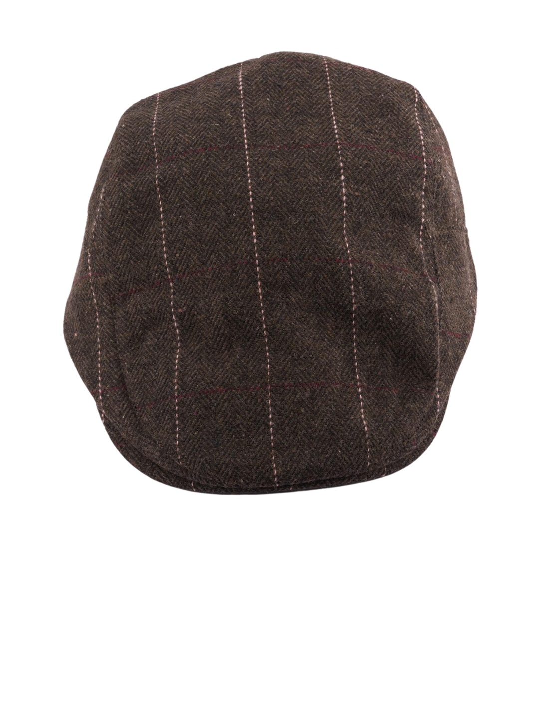 

The Tie Hub Men Striped French Beret, Brown