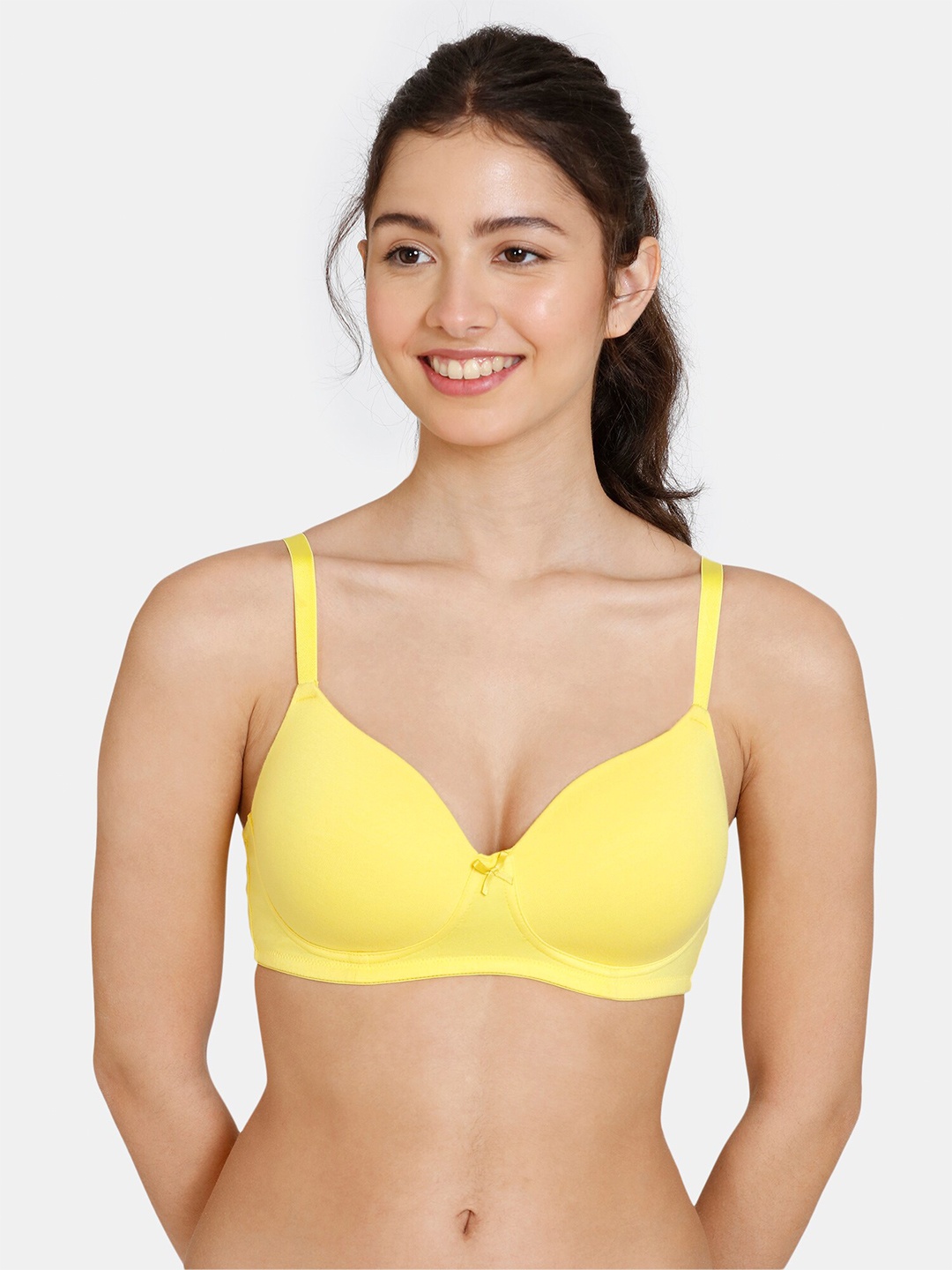 

Zivame Women Yellow Lightly Padded Cotton Bra