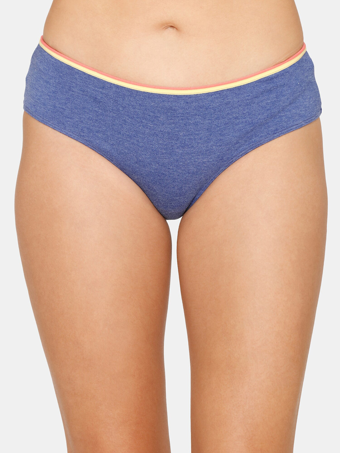 

Zivame Women Blue Medium Rise Full Coverage Hipster Brief ZI2736FASH0BLUE