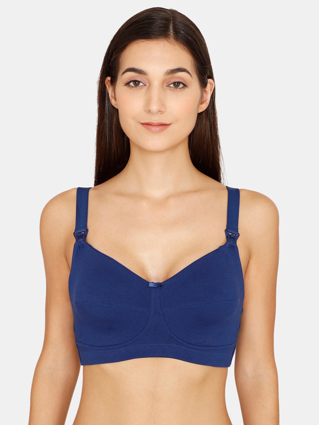 

Zivame Blue Non-Wired Non-Padded Maternity Bra