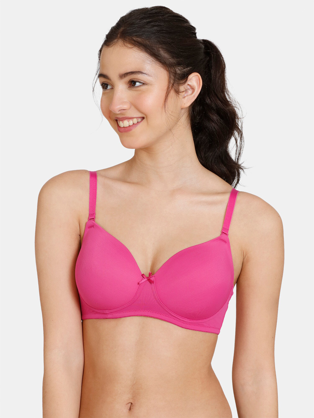 

Zivame Pink Bra Lightly Padded