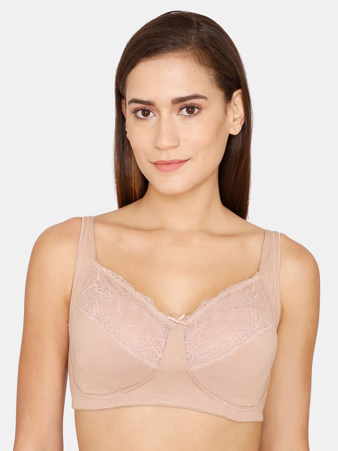 

Zivame Beige Solid Non Padded Non wired Bra