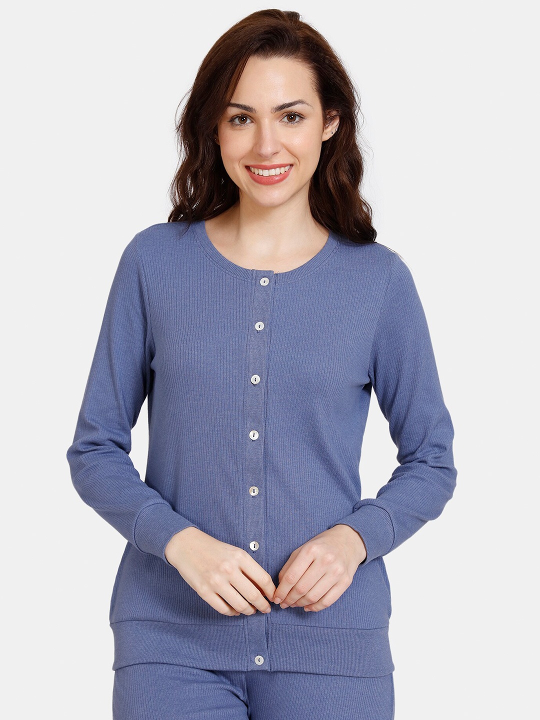 

Zivame Women Blue Solid Top